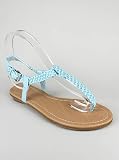 Basketweave Thong Sandal