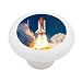 Space Shuttle Launch Decorative High Gloss Ceramic Drawer Knob