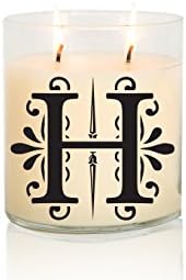 MONOGRAM CANDLE | Single Letter | Large Creme Brulee/Vanilla Scented Candle | Hand Poured, Handcrafted, Highly Fragrant | Personalized Gifts