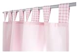 Baroo Pink Curtains tab top 46x54