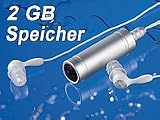 Produkt-Bild: auvisio Wasserdichter MP3-Player "DMP-420.H2O" 2 GB aus Aluminium