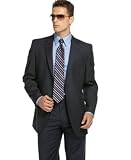 Calvin Klein Navy Subtle Stripe Two Button Jacket
