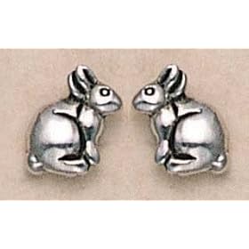 Click here to buy Small Sitting Bunny Earrings by Wildthings.