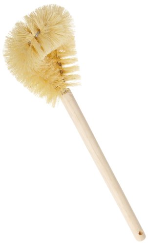 Magnolia Brush 156 18-Inch White Tampico Toilet Bowl Brush (12 per Case)