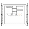 ClosetMaid 2897 ShelfTrack 5-to-8 Foot Closet Organizer with SuperSlide Shelving, White