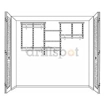 ClosetMaid 2897 ShelfTrack 5-to-8 Foot Closet Organizer with SuperSlide Shelving, White