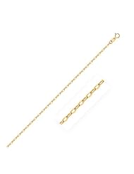 1.4mm 14K Yellow Gold Oval Cable Link Chain