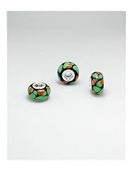 Glass Glass Beads In 92.5 Sterling Silver