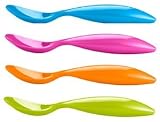 Zak Designs Assorted Brights, 4-Piece Spoon Set