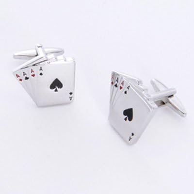 Aces Cufflinks and Personalized Case