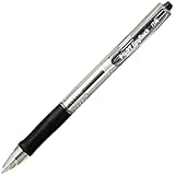 Pilot EasyTouch Retractable Ball Point Pens, Fine Point, Black Ink, Dozen Box (32210)