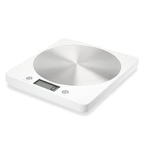 Salter Slim design electronic platform kitchen scale white