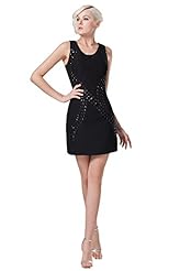 Acrylic/Chiffon/Silk Sleeveless Evening Dress 