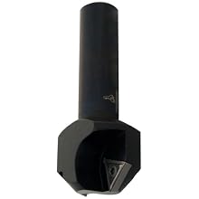 Dorian Tool CS90 90 Degree Indexable Countersink Cutter, 3-1/2" Overall Length, 35/64" Cutter Diameter, 3/4" Shank Diameter, 27/64" Face Width