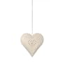 Hanging Heart Candle Holder Cream by Cargo