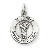 Sterling Silver Divino Nino Medal (Divine Infant Jesus)