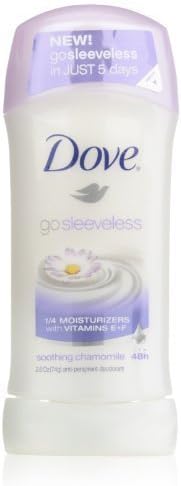 Dove Go Sleeveless AntiPerspirant Deodorant, Soothing Chamomile, 2.6 Ounce (Pack of 2) by Alere