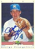 George Evangelista, Fort Myers Miracle - Twins Affiliate Autographed Card