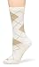 Hue Women's Argyle Sock, Ivory, One Size
