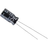 100 Pcs 6 x 11mm 100uF 25V Radial Aluminum Electrolytic Capacitors