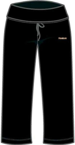 Reebok Damen Capri Hose Athletic Basics Rolldown, black, XL, W05722 Preisvergleich