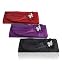 Shinny Satin Clutch with Butterfly Rhinestone Accent Deco Evening Bag