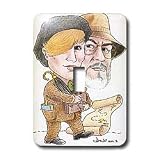 Londons Times Funny Panel Hollywood Cartoons - Sean Connery Colvin - Light Switch Covers - single toggle switch