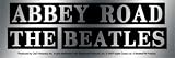 The Beatles - Abbey Road Silver Foil Logo - Sticker / Decal