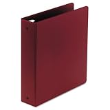 Wilson Jones 36844NC - Basic Vinyl Round Ring Binder, 2 Capacity, Burgundy-WLJ36844NC