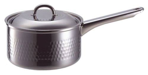 本職の逸品 槌目入り 片手鍋 18㎝ YH8502
