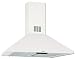 Air King ALI36WH Alicante Chimney Style Island Mount Range Hood, 36 Inch Wide, White