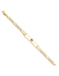 7 Inch 14k Gold Medical Jewelry Bracelet
