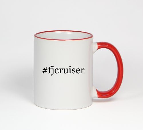 #fjcruiser - Funny Hashtag 11oz Red Handle Coffee Mug Cup