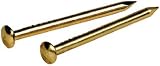 Hillman Fasteners 122618 Escutcheon Pin 1/2 X 18 Brass Plated (Pack of 6)