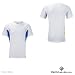 Ron Hill Advance Mens Short Sleeve Running Crew Top White/blue Large