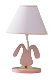 Sumersault Fun Faces Lamp with Shade - Pink