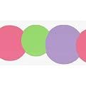 Kidding Around Large Dot Wallpaper Border - Pink/ Green (9.5"x12')