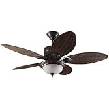 Hunter 54 Ceiling Fan West Indies Collection Weathered Bronze & Wicker # 23413