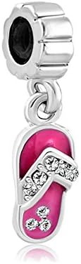 CharmSStory Beach Sandal Charms Dangle Beads For Bracelets