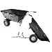 Yard Cart Heavy Duty Wheelbarrow - Lawn Tractor Trailer