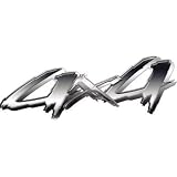 4x4 Truck, SUV or ATV Decals Silver - 4.5 h x 12 w 