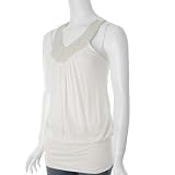 LVL X Brand Sleeveless Scoop Neck Tunic w/Beads