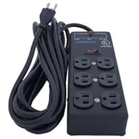 Furman SS-6B Steel Power Strip, 6 Outlets, 15 Foot Power Cord, Standard Level Power Conditioning