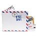 Air Mail Par Avion Tyvek Mighty Wallet - 8x10 cm