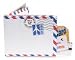 Air Mail Par Avion Tyvek Mighty Wallet - 8x10 cm