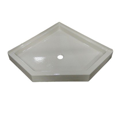 Neo Angle Shower Base Finish: Biscuit , Size: 36 W x 36 D
