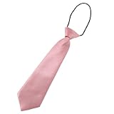 Kids Necktie 10" Youth Neck Tie (Pink)