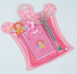 Fairy Girlz Mini Notepad, Clipboard and Pink Gel Pen