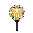 One Piece Characters Charapin Earphone Jack Accessory (Pirates' Flag/Heart Pirates)