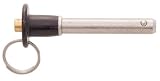 5/16 dia., 1.00 Grip Lg., Button Handle Quick Release Ball Lock Pins, Commercial Grade (1 Each)